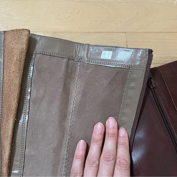 Ecco HOBART 25MM Zip Tall Riding Leather 3 Side Buckle Boot 8-8.5 - Picture 7 of 16